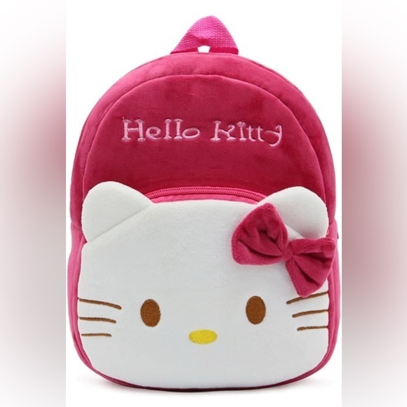 Hello Kitty Other - Hello Kitty Pink Backpack For Kids Lightweight Durable Plush Backpack